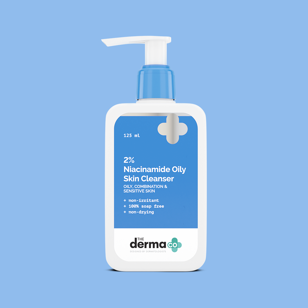 Derma Co 2% Niacinamide Oily Skin Cleanser for Sensitive, Oily & Combination Skin