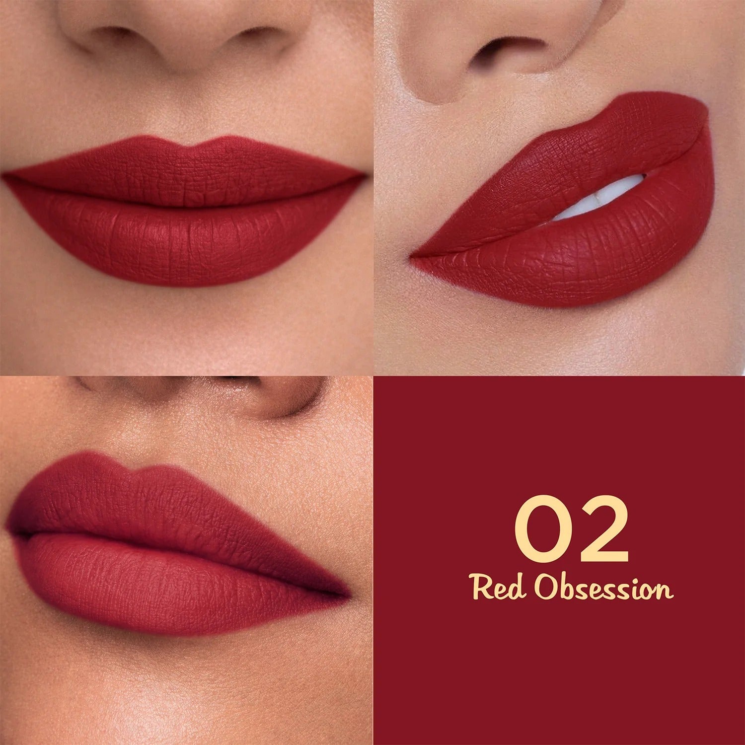 Glam21 Lip Seduction Non- Transfer Crayon Lipstick - Red Obsession