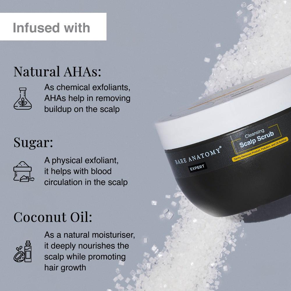 Bare Anatomy Scalp Exfoliating Scrub & Anti-Dandruff Shampoo