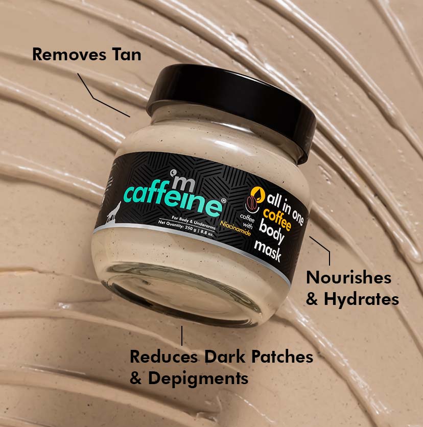 mCaffeine Coffee Body Mask To De-Tan & De-Pigment With Niacinamide - 250g