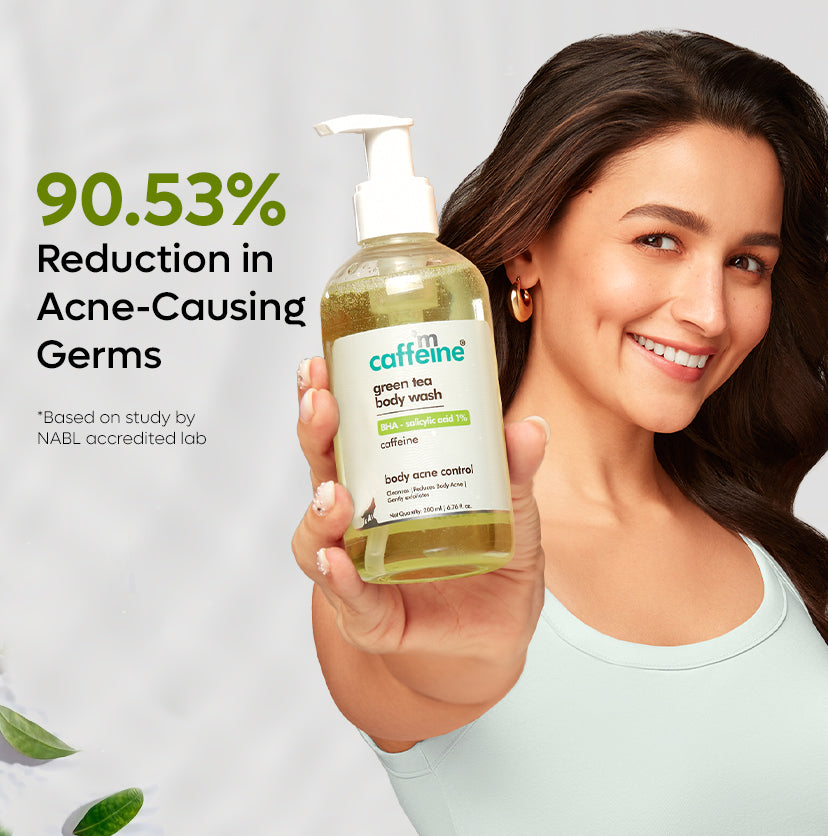 mCaffeine Green Tea & 1% Bha-Salicylic Acid Body Wash - 200ml