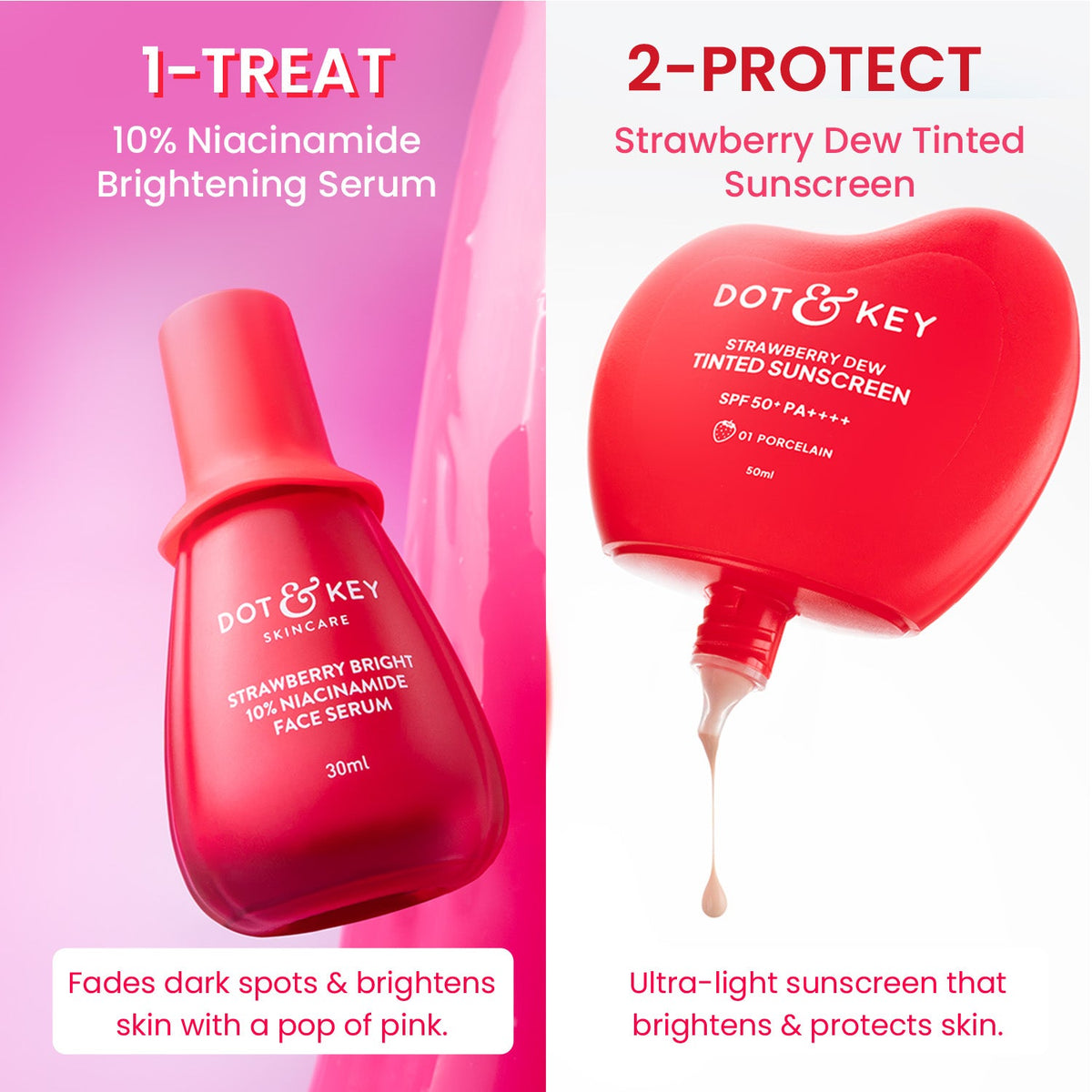 Dot & Key Strawberry + Niacinamide Bright Skin Duo - 80ml