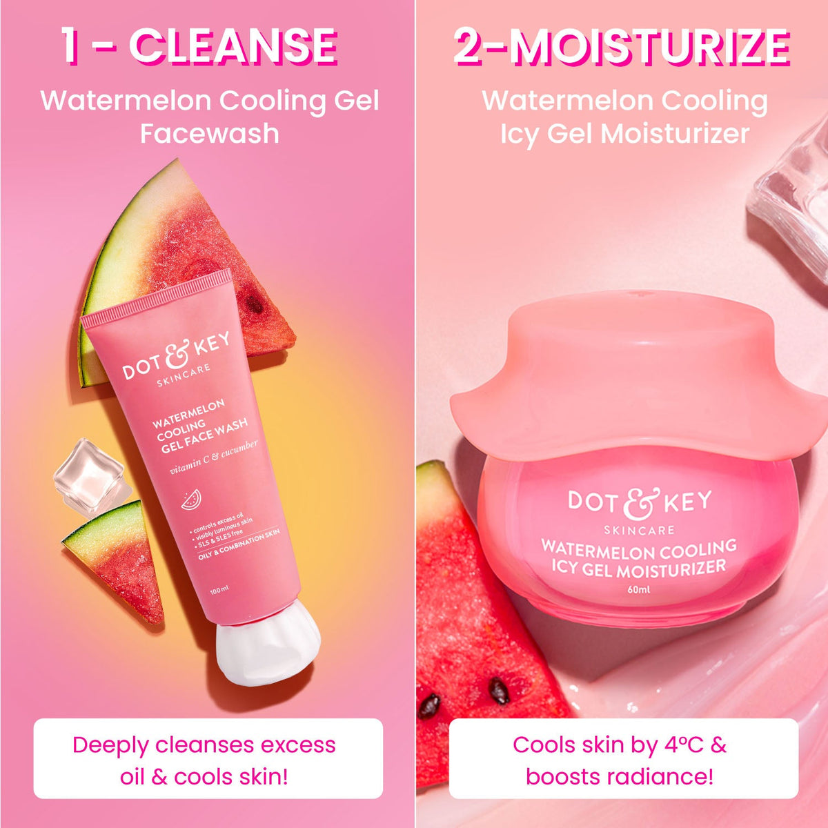 Dot & Key Cleanse + Moisturize Watermelon Duo - 180ml