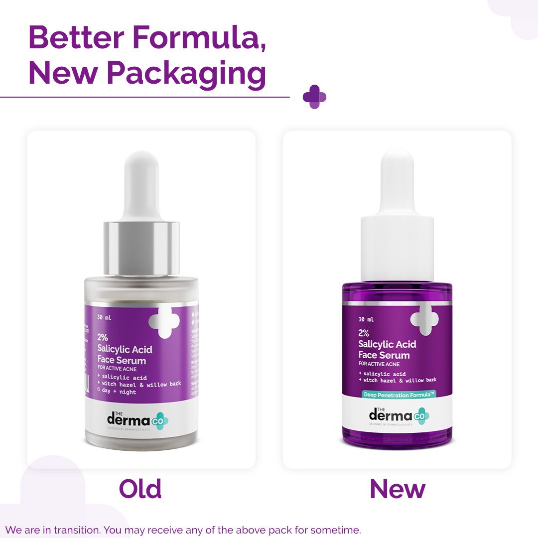Derma Co 2% Salicylic Acid Serum - Pack of 2 (30ml)