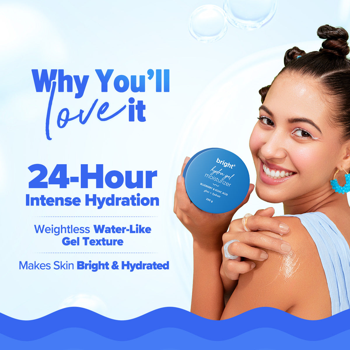 Aqualogica Bright+ Hydra Gel Moisturizer - 200g