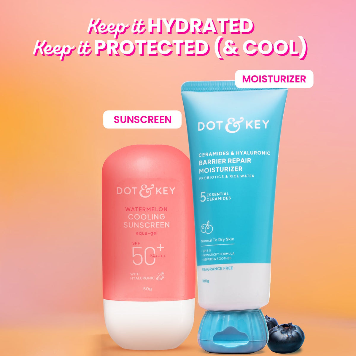 Dot & Key Hydrate & Cool Daily Duo - 255g