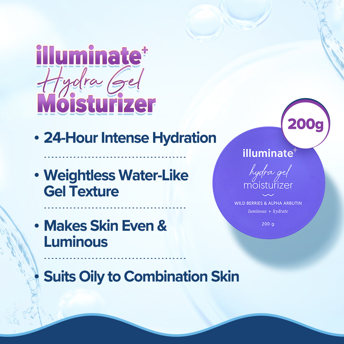 Aqualogica Vanilla Mist & Illuminate Moisturizer Duo