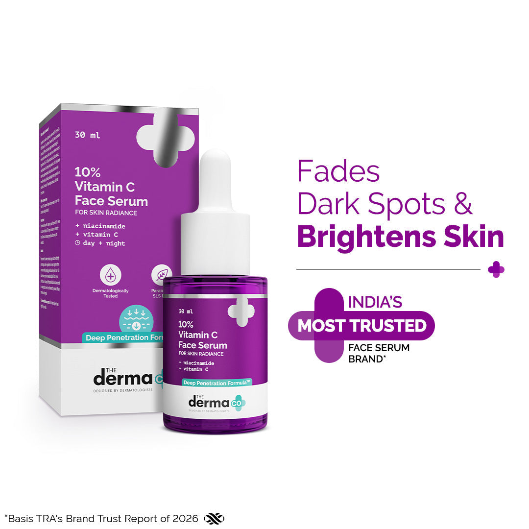 Derma Co 10% Vitamin C Face Serum with 5% Niacinamide & Hyaluronic Acid