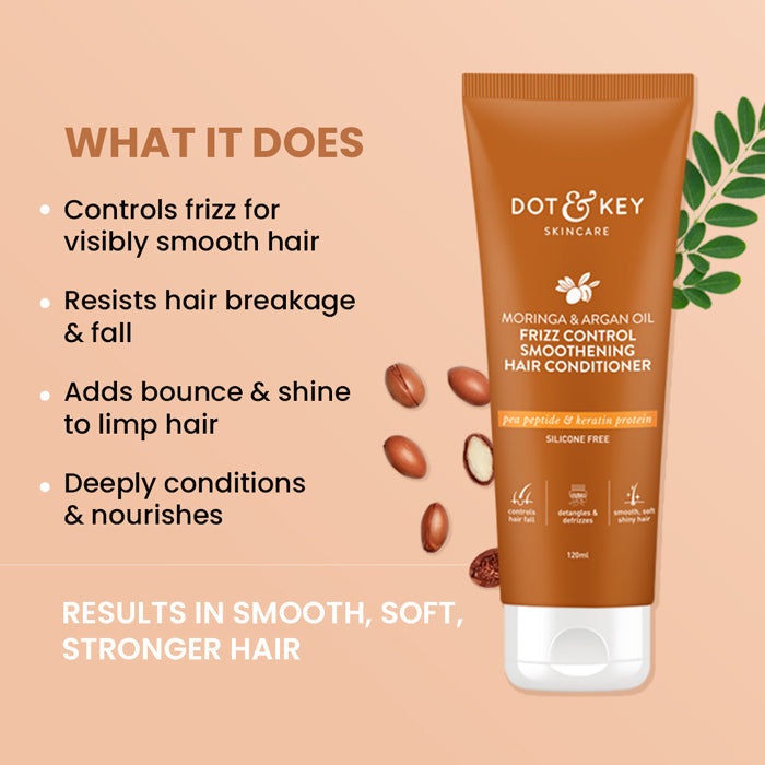 Dot & Key Moringa & Argan Frizz Control Hair Conditioner - 120ml