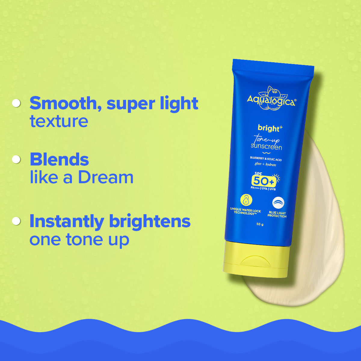 Aqualogica Bright+ Tone Up Sunscreen - 50g
