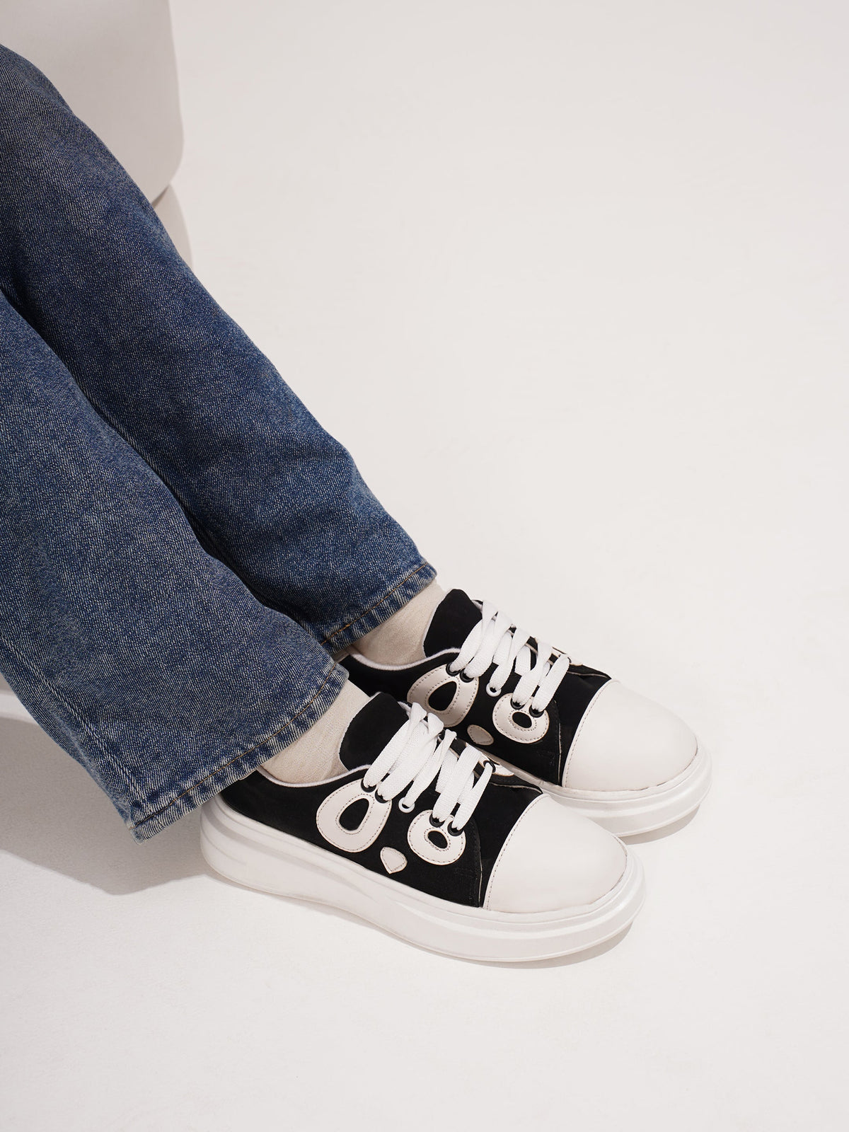 JM Looks Quirky Panda Style Sneakers