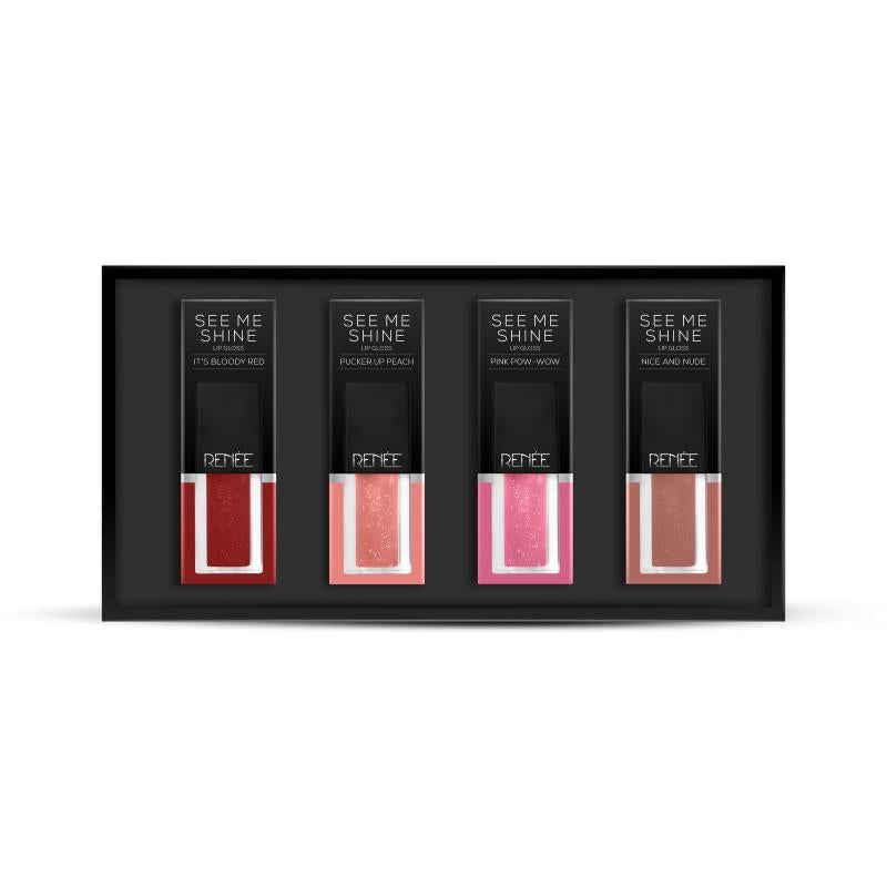 Renee See Me Shine Lip Gloss - Gloss Boss Combo Of 4