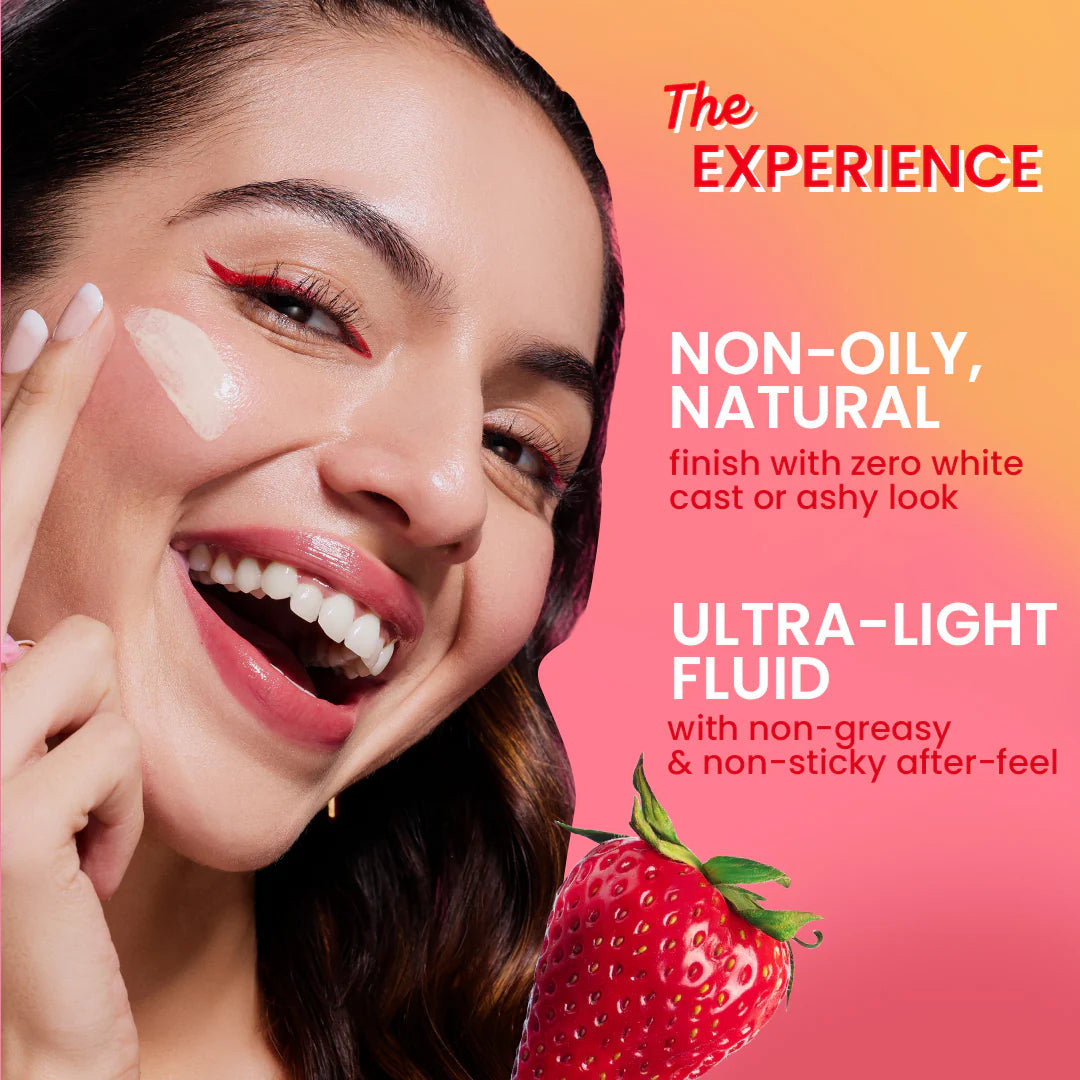 Dot & Key Strawberry Dew Tinted Sunscreen 01 Porcelain + Vitamin C + E Moisturizer