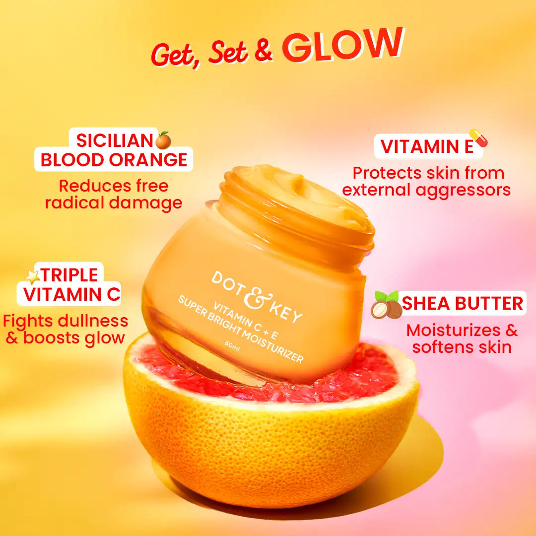 Dot & Key Vitamin C + E Moisturizer for Glowing Skin - 60ml