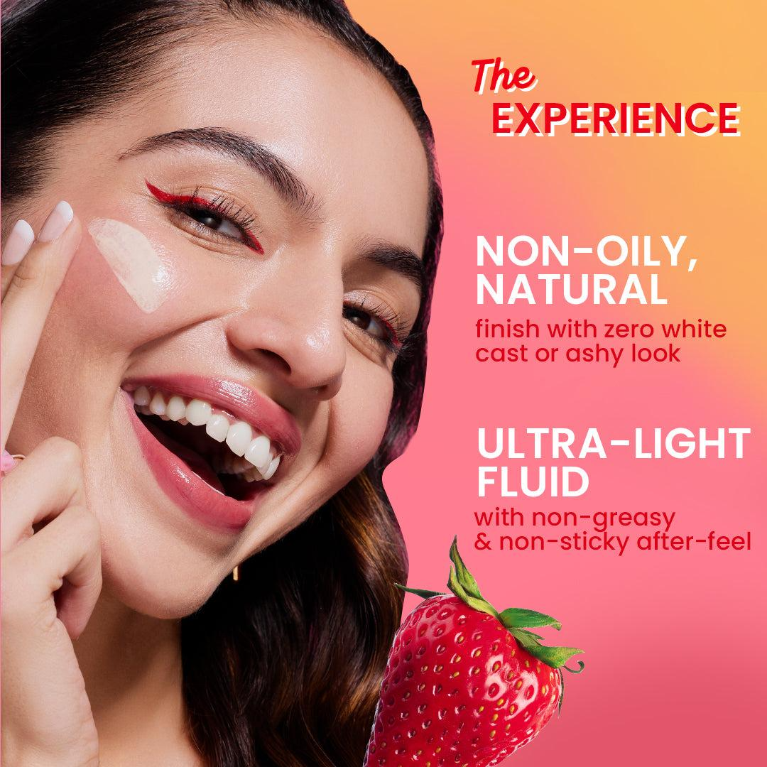 Dot & Key Tinted Sunscreen Porcelain 01 + Strawberry Strobe Cream