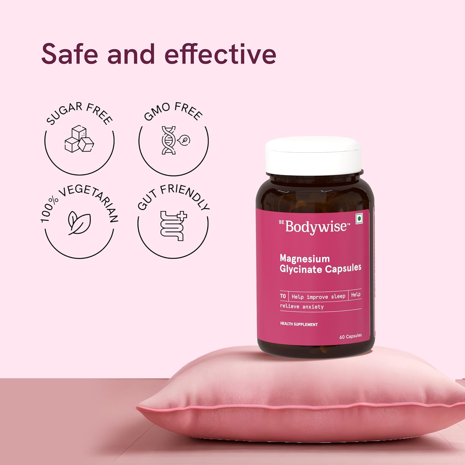 Be Bodywise Magnesium Glycinate Capsules (60 N)