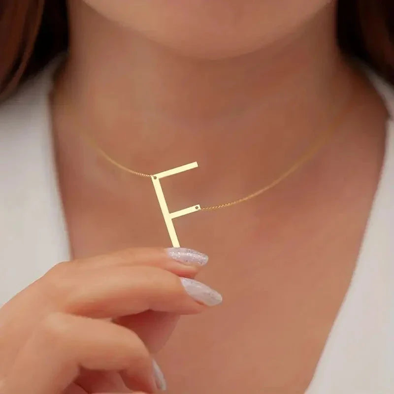 Salty Chic Alphabet Golden Necklace