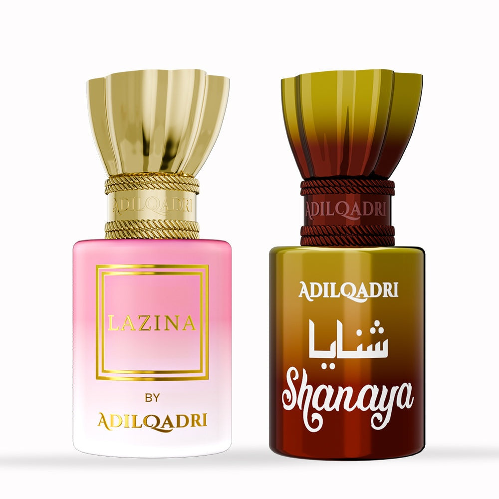 AdilQadri 2 Pcs Attar Set Shanaya And Lazina 5.5 ML Each