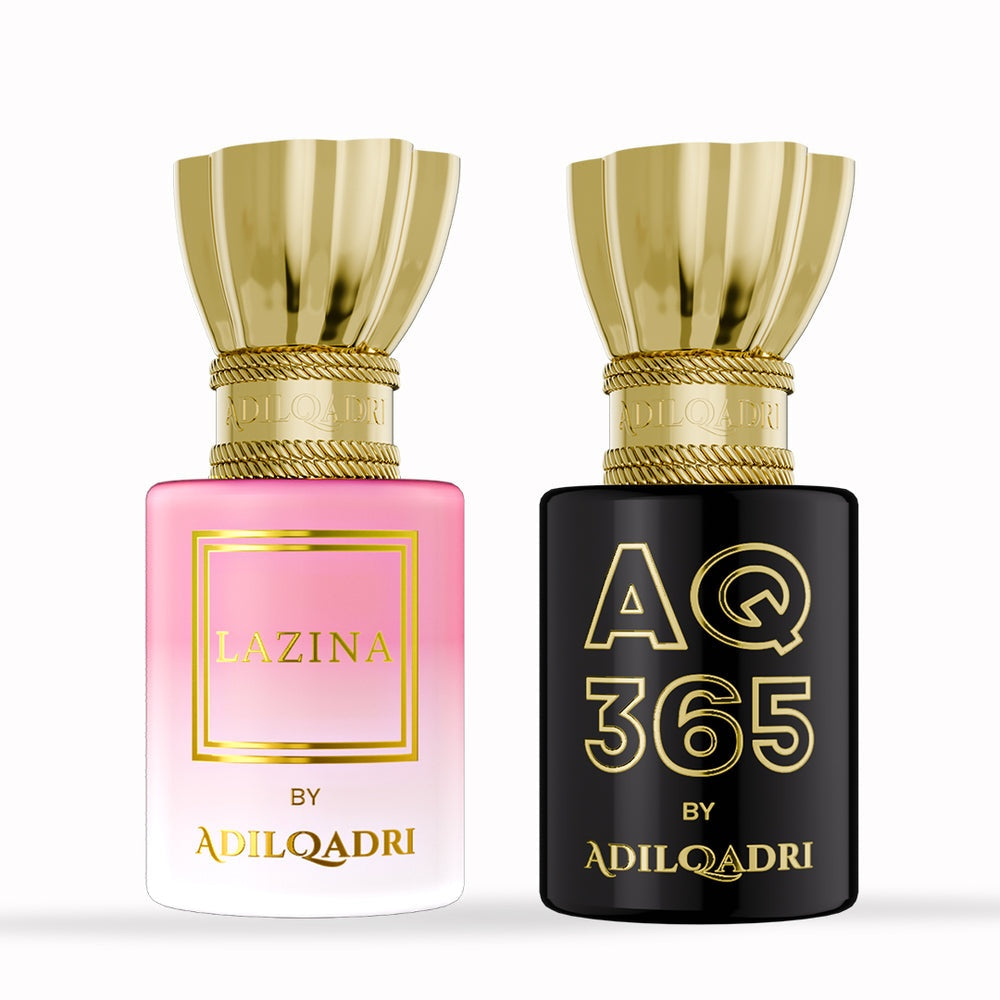 AdilQadri 2 Pcs Attar Set AQ 365 And Lazina 5.5 ML Each