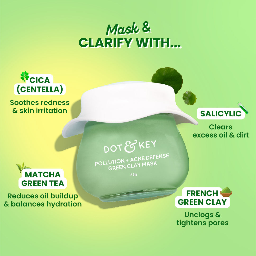 Dot & Key Cica & Salicylic French Green Clay Face Mask - 85g