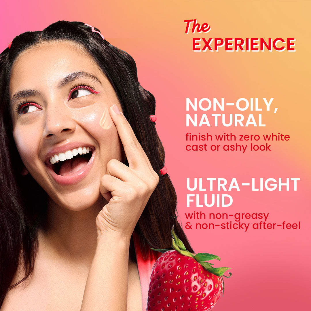 Dot & Key Strawberry Dew Tinted Sunscreen, In-Vivo Tested SPF 50+ PA++++ - Porcelain - 01 Light