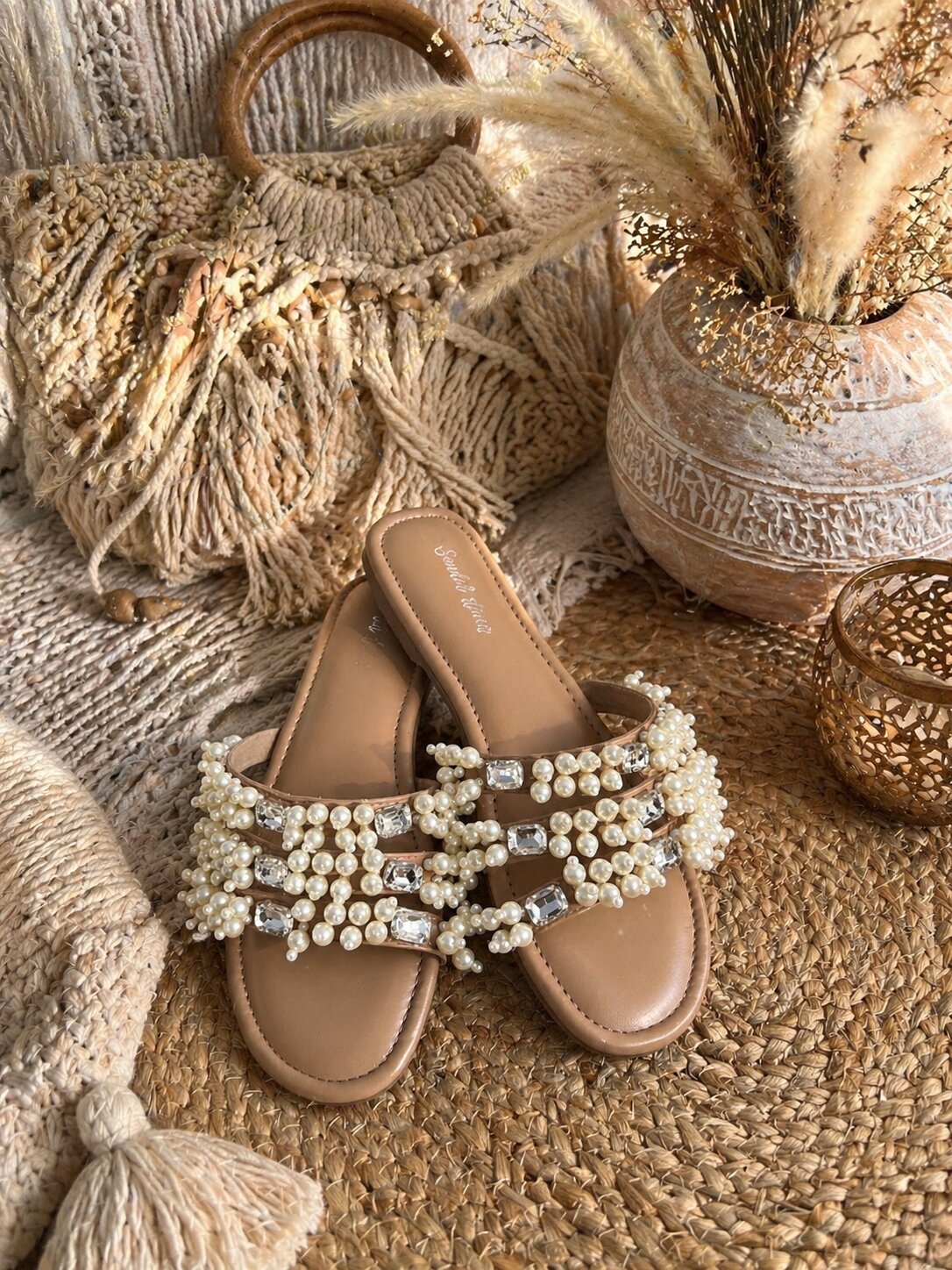 Sandal Stories Pearl Luxe Sliders