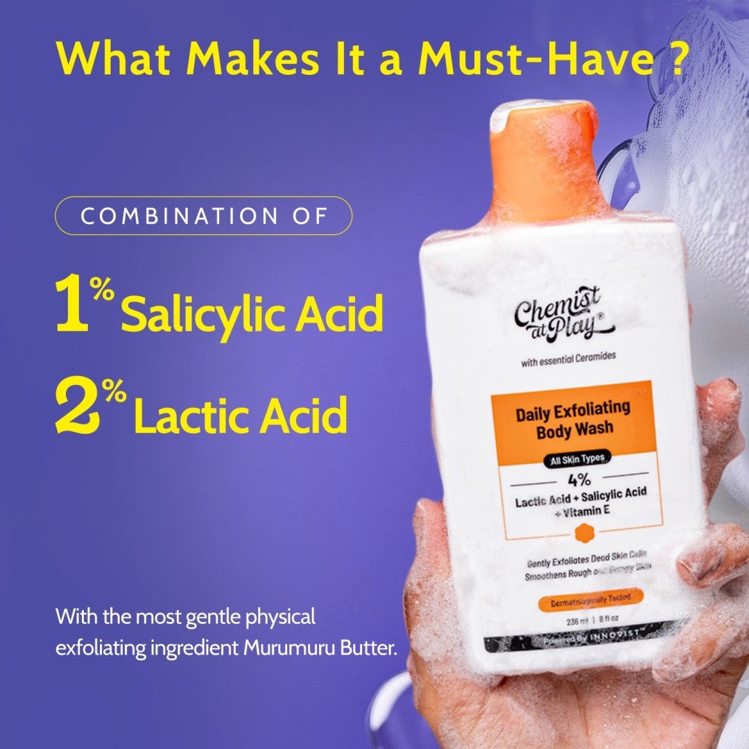 Chemist at Play Exfoliating Body Wash with Lactic Acid - 473 ml
