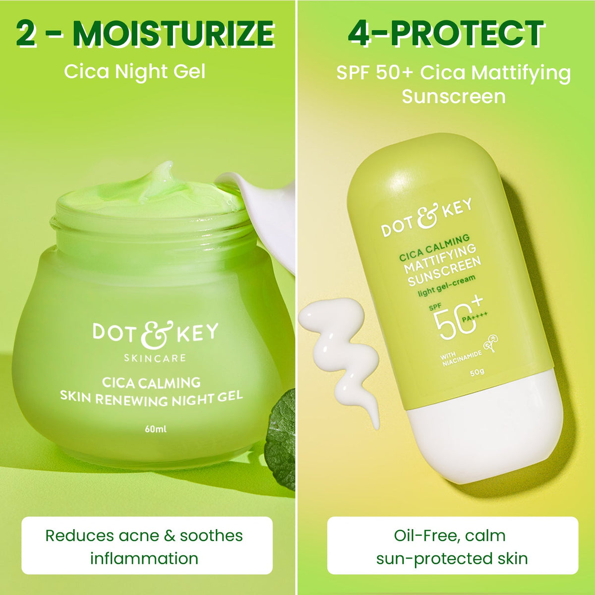 Dot & Key Super Cica & Salicylic Anti Acne Routine - 240ml
