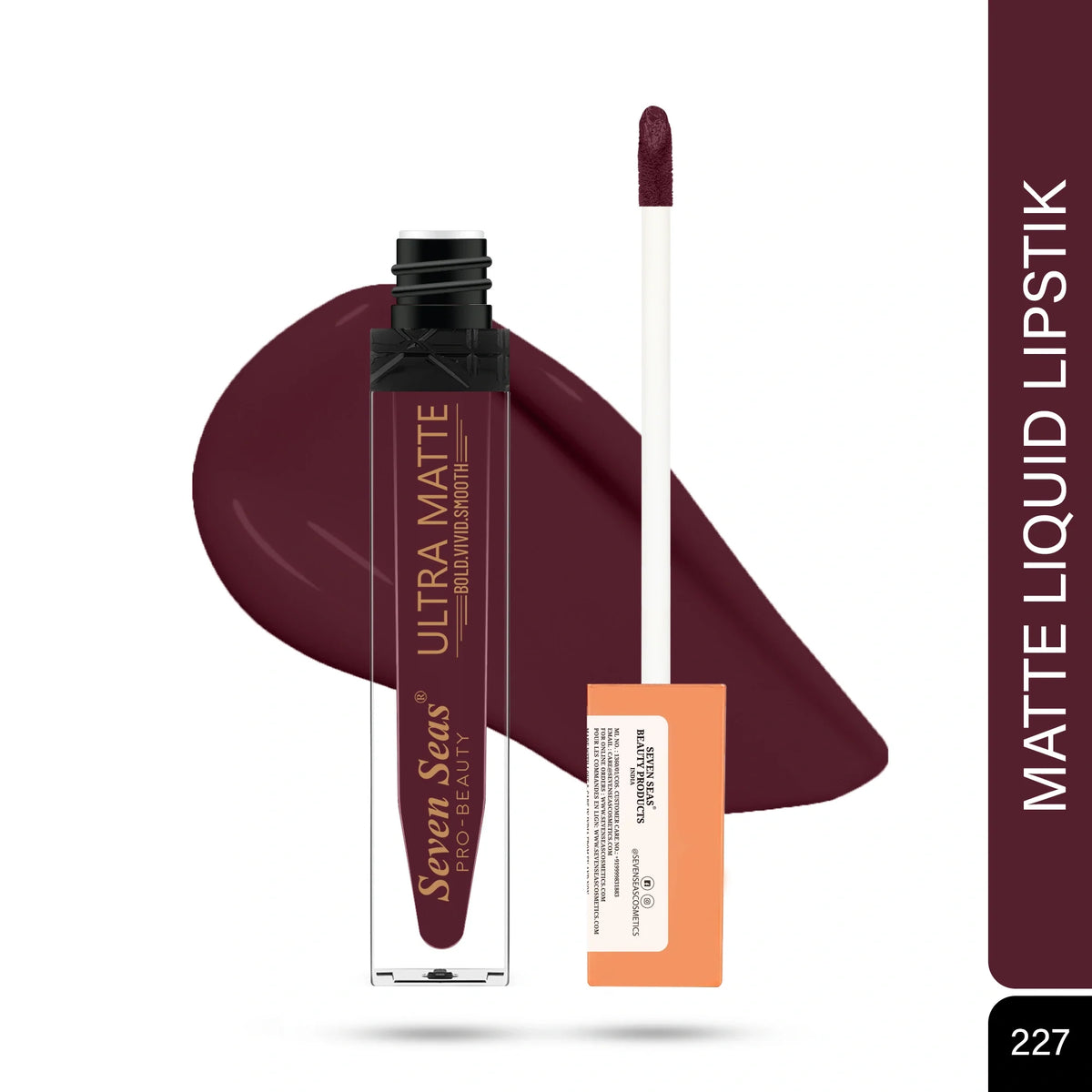 Seven Seas Shade-227 - Ultra Matte Liquid Lipstick