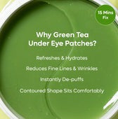 mCaffeine Green Tea Hydrogel Under Eye Patches - 15 Pairs