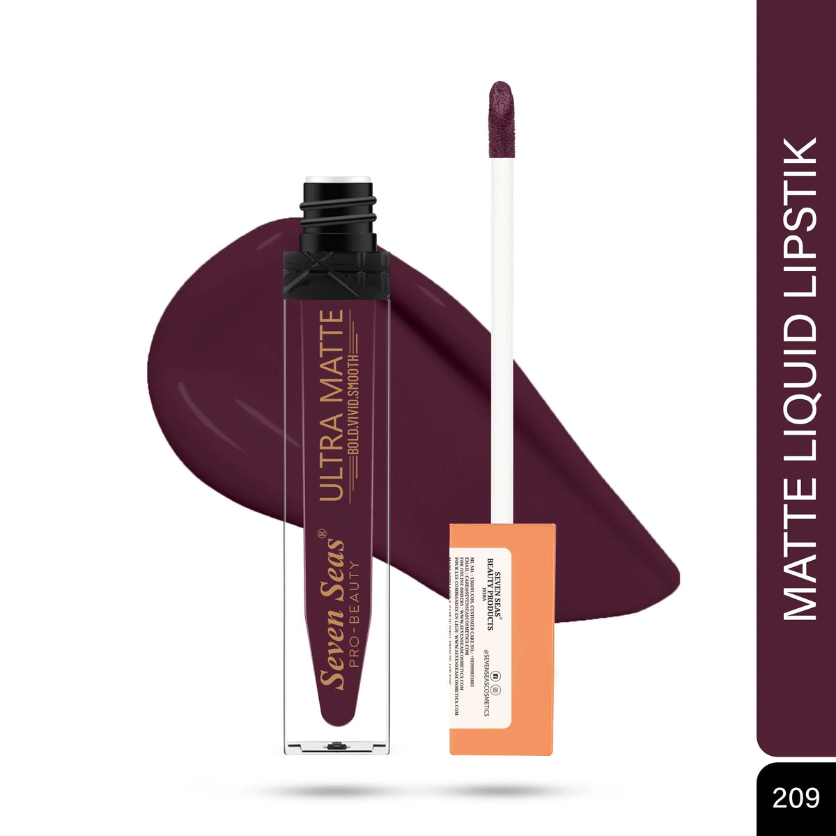 Seven Seas Shade-209 - Ultra Matte Liquid Lipstick