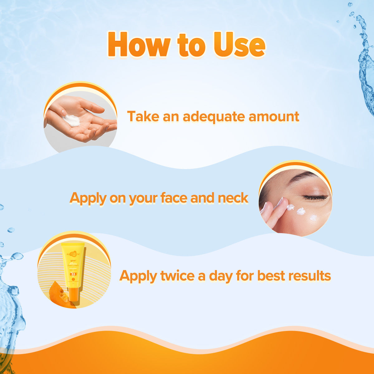 Aqualogica Glow+ 3-In-1 Delicious Dream Cream With Spf 33+ & Pa+++ - 50g