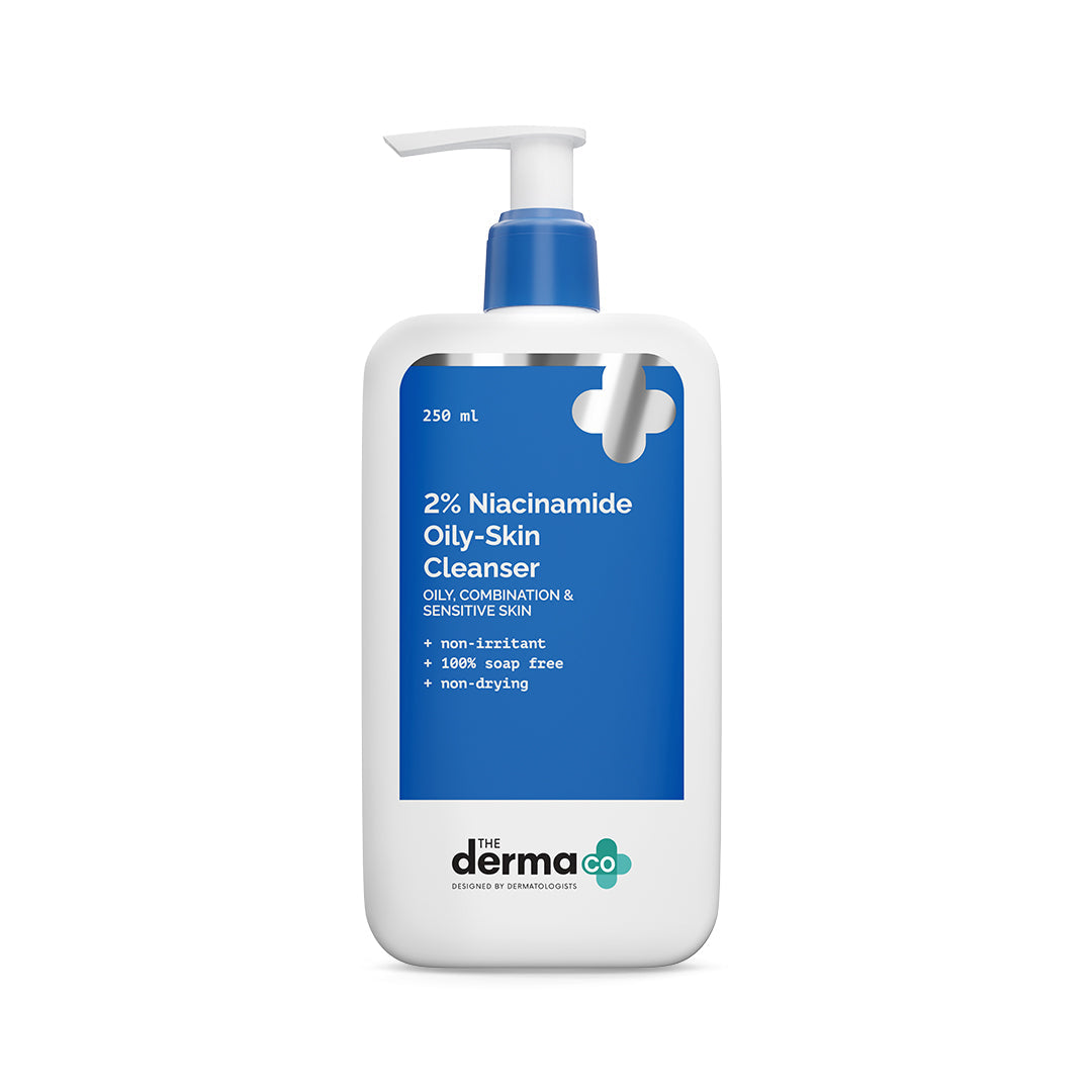 Derma Co 2% Niacinamide Oily Skin Cleanser for Sensitive, Oily & Combination Skin