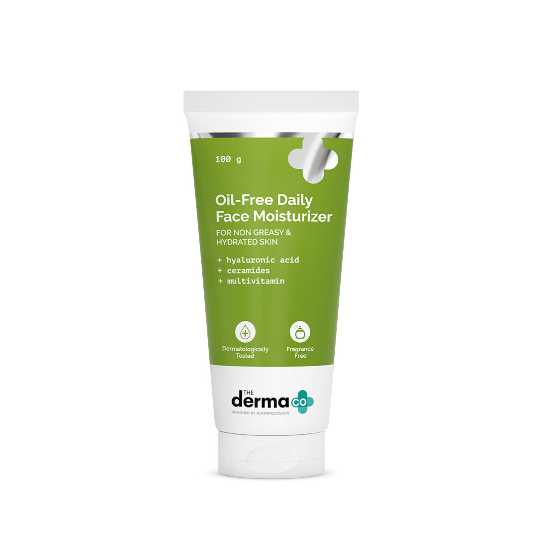 Derma Co Oil-Free Daily Face Moisturizer With Hyaluronic Acid, Ceramides & Multivitamins