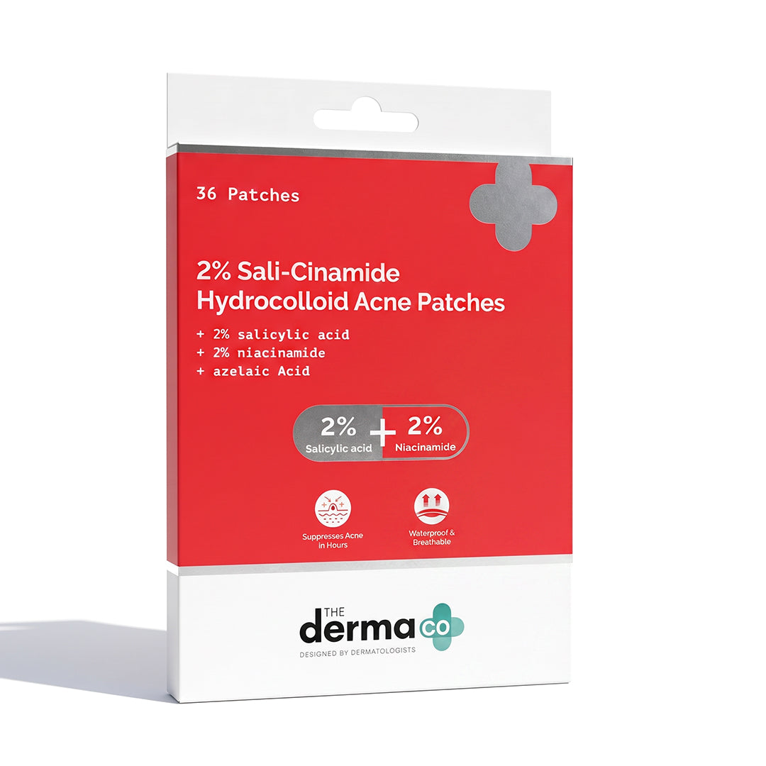 Derma Co 2% Sali-Cinamide Hydrocolloid Acne Patches - 36 Patches