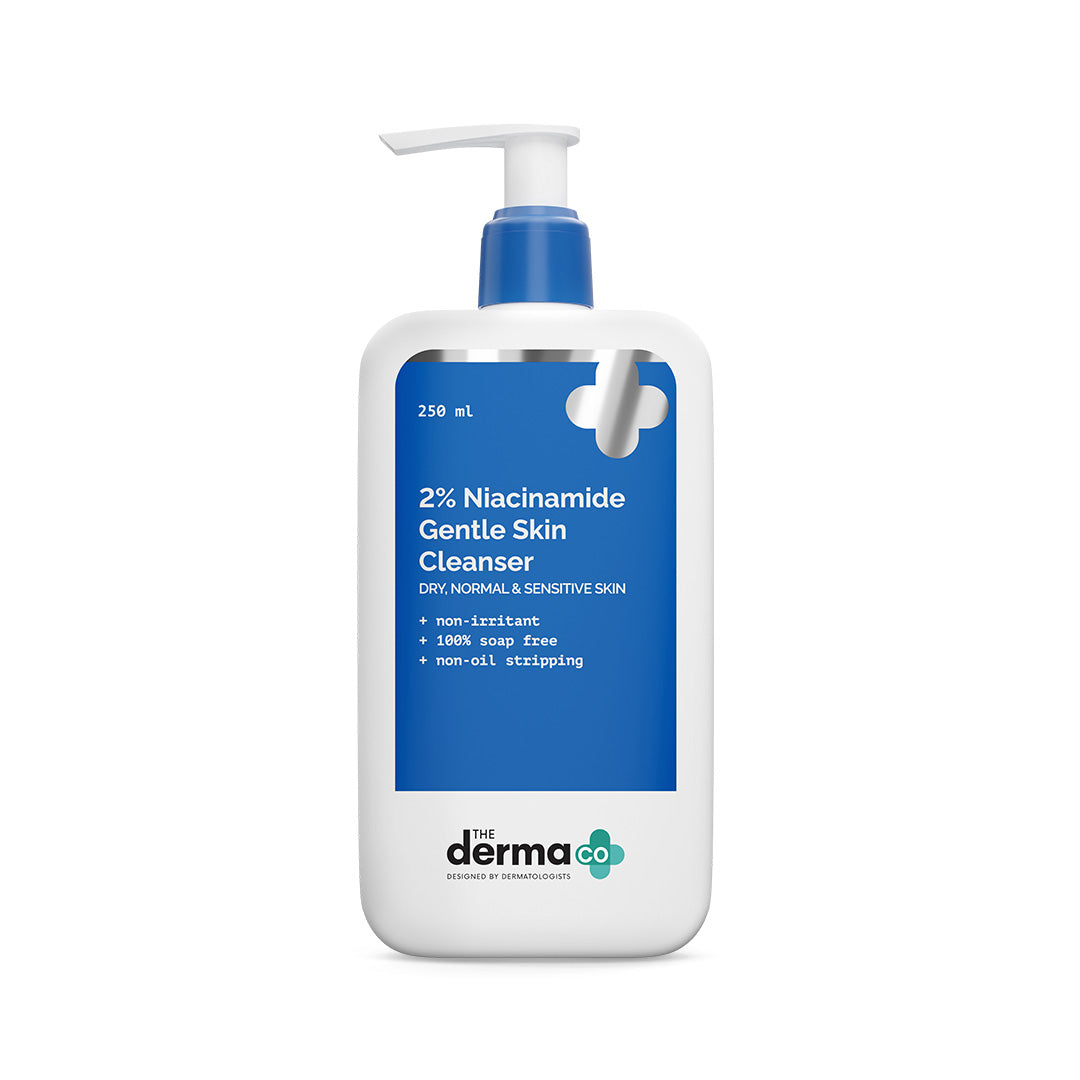 Derma Co 2% Niacinamide Gentle Skin Cleanser for Sensitive, Dry & Normal Skin - 100ml