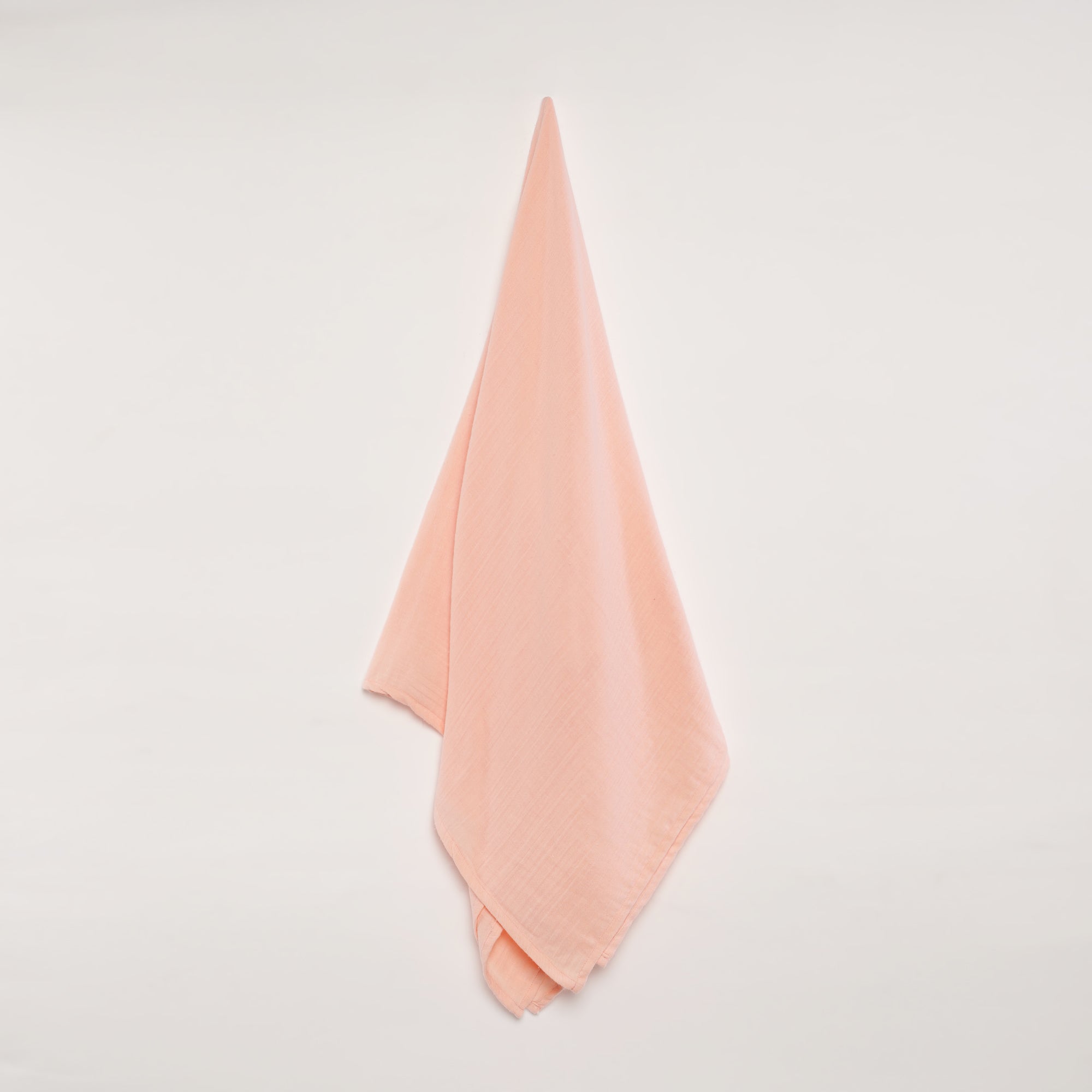 Urbanrac GOTS Certified Organic Muslin Baby Swaddle - Peach
