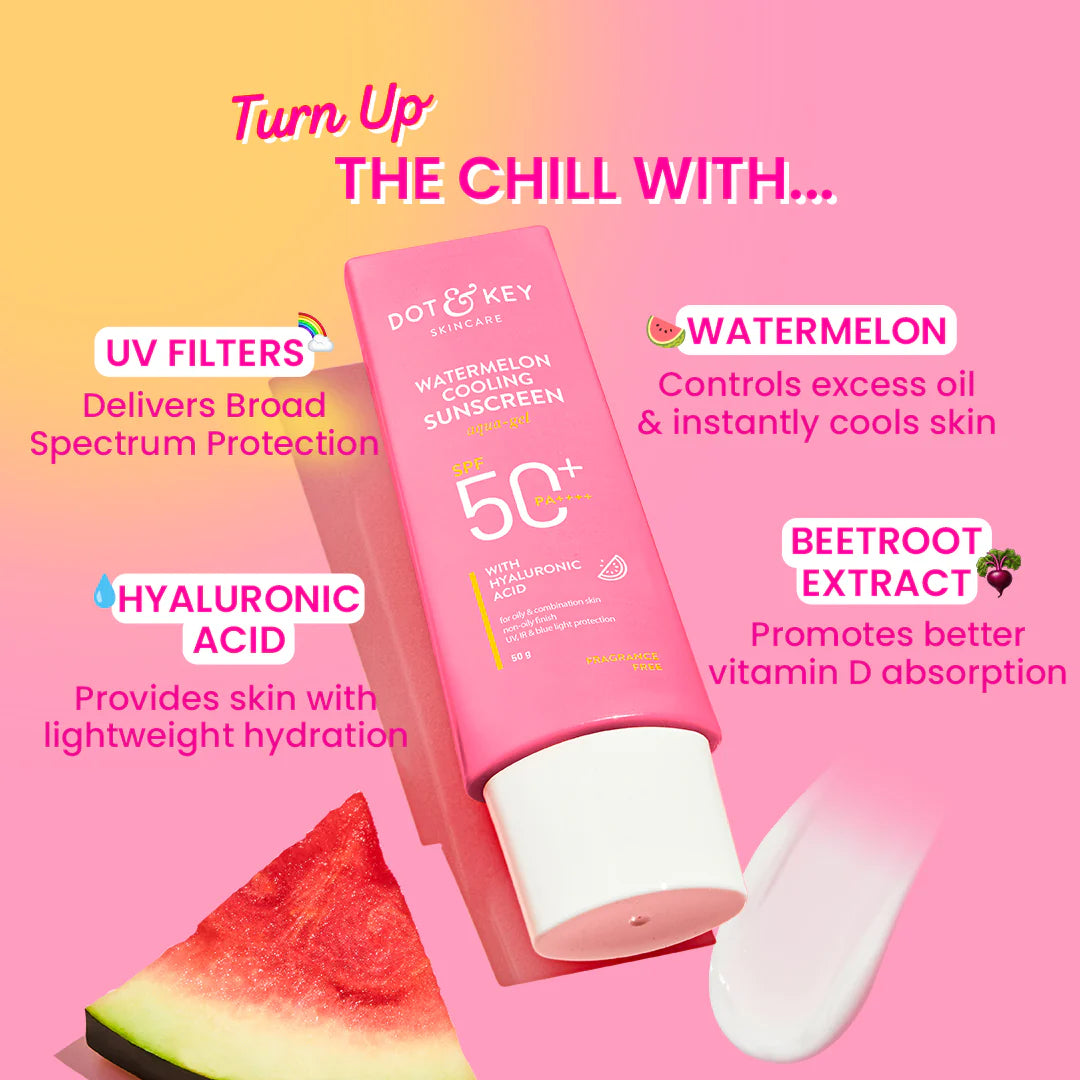 Dot & Key Watermelon body sunscreen + watermelon cooling sunscreen (50g)