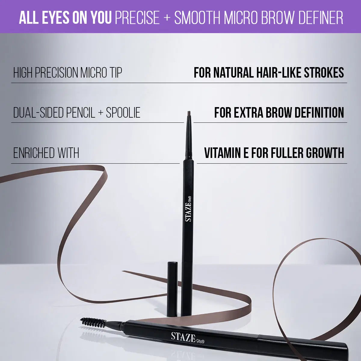 Staze All Eyes On You Micro Brow Definer (01 Natural Brown)