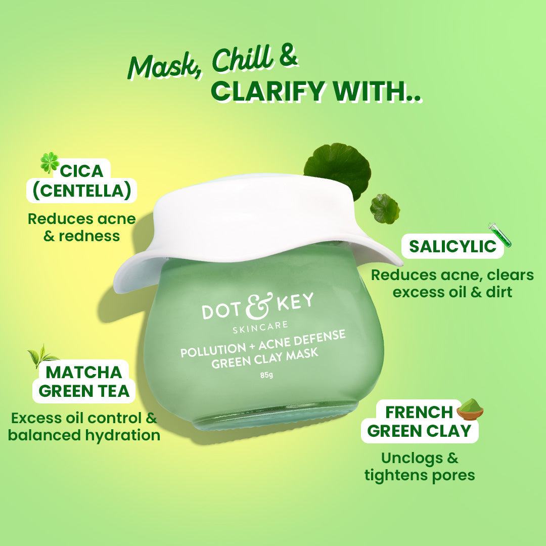 Dot & Key Cica & Salicylic French Green Clay Face Mask - 85g
