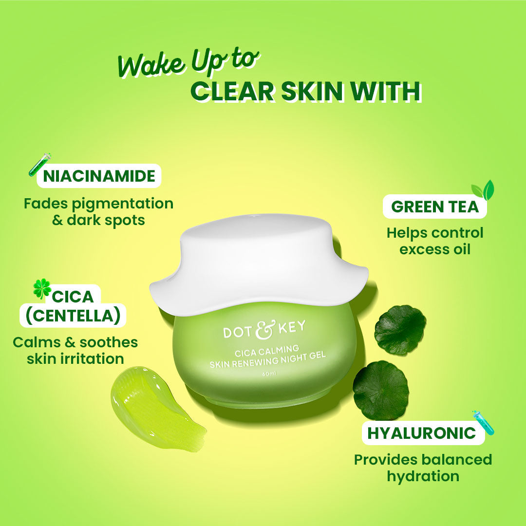 Dot & Key Cica Calming Skin Renewal Night Gel - 60ml