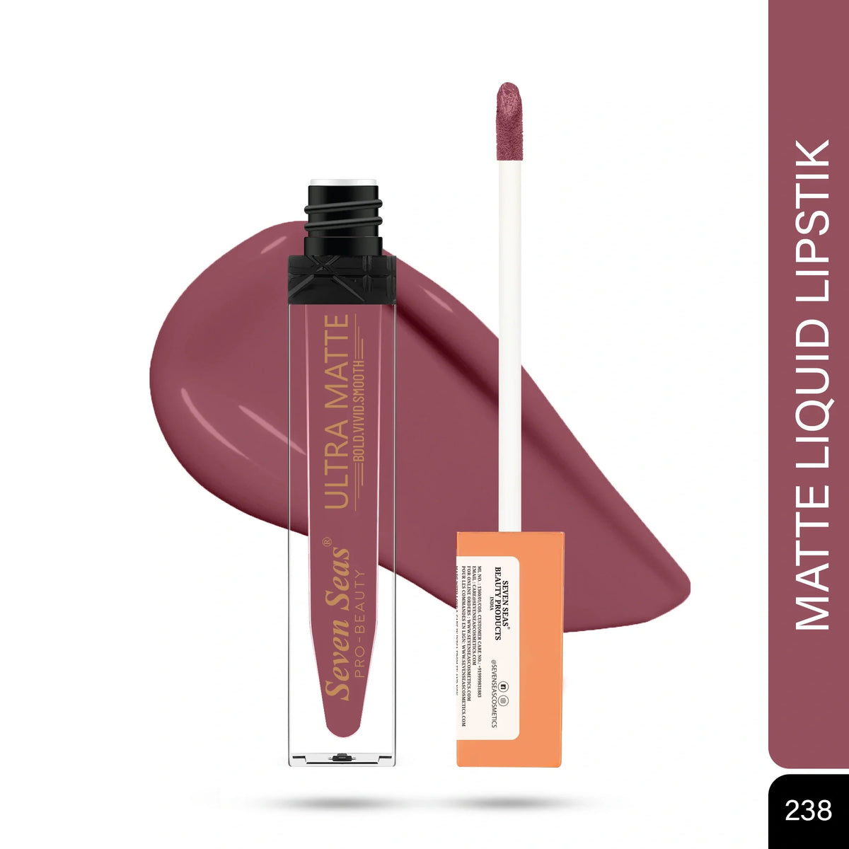 Seven Seas Shade-238 - Ultra Matte Liquid Lipstick