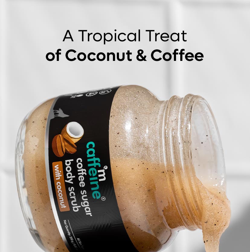 mCaffeine Coffee Sugar Body Scrub With Coconut