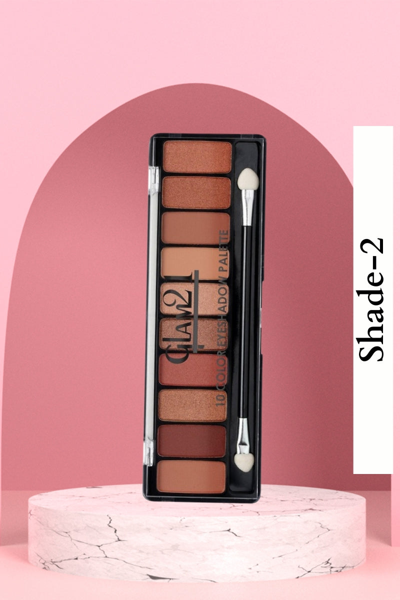 Glam21 Shade-2 10 Color Eyeshadow Palette