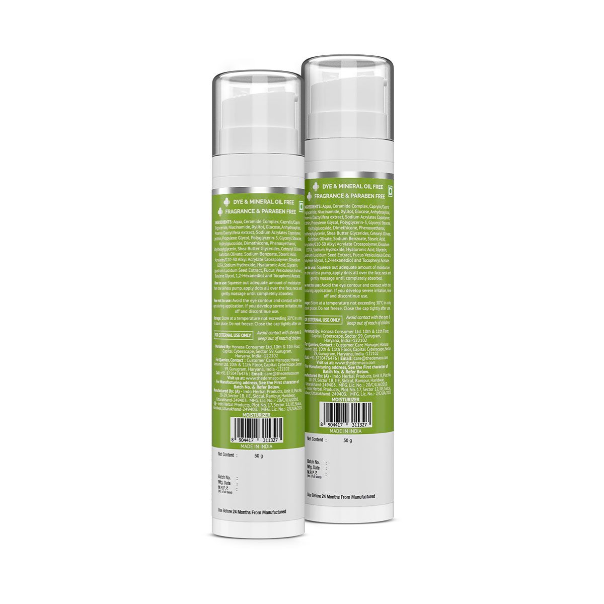 Derma Co 4% Ceramide Barrier Repair Moisturizer with Ceramide, Niacinamide, and Oxylance