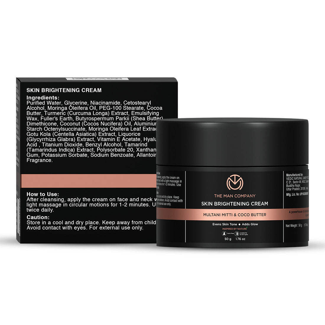 The Man Company Skin Brightening Cream - 50 gm