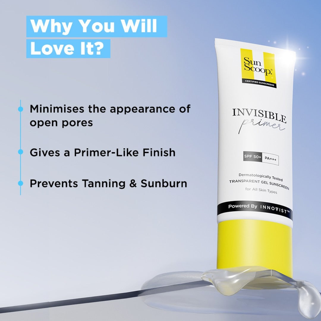 SunScoop Invisible Primer Sunscreen SPF 50 PA+++ (45g)