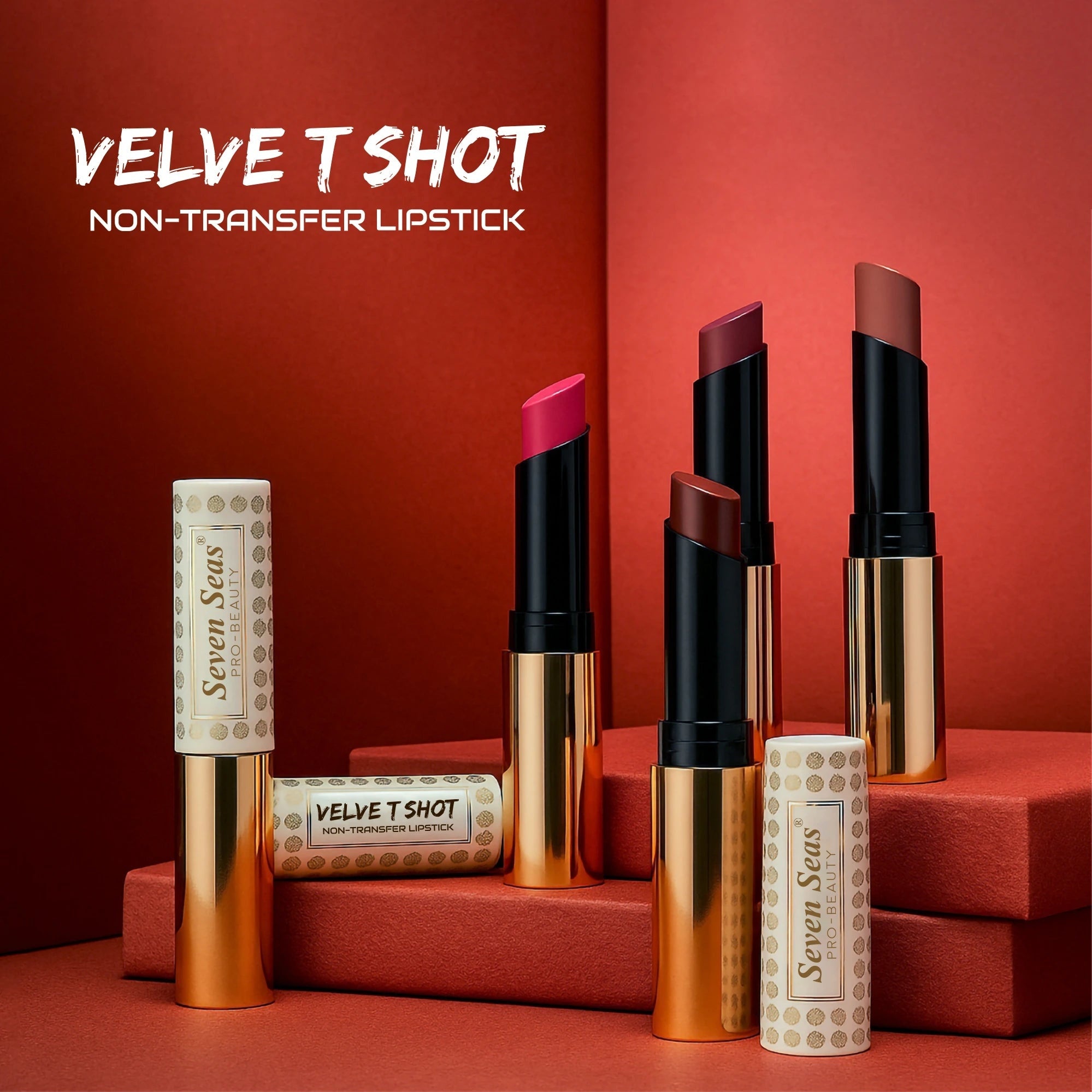Seven Seas Red Velvet (110) - Velvet Shot Non-Transfer Lipstick