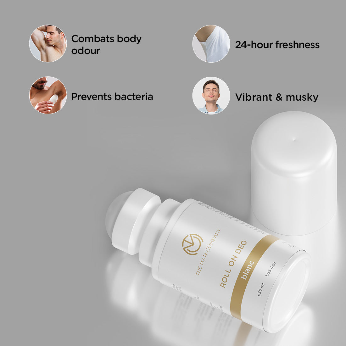The Man Company Blanc Roll On Deodorant - 55ml