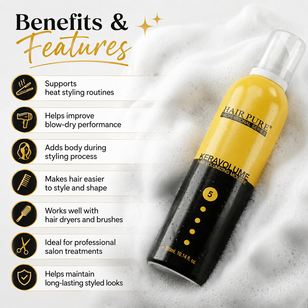Redifyn Hair Pure Keravolume Hair Volumizing Mousse - 300ml